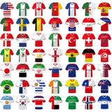 49 Pcs World Cup Soccer Jersey Flag Bunting Banner International Country for Sports Theme Decor