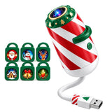 Christmas Projection Light USB with Assorted Lenses for Ceiling Style 1
