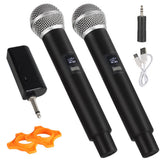 2PCS Wireless Microphones 50M Long Range Transmission for Home Karaoke Performance