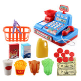 Educational Toy Cash Register with Calculator and Scanner Blue