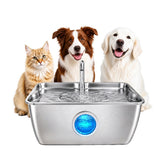 12L Pet Water Fountain Stainless Steel Quiet Pump for Large Dogs