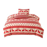 Christmas Bedding Set Quilt Cover Pillowcases Set Xmas Printed Bedding Christmas Decor Style 1