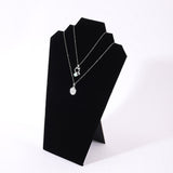 2Pcs Necklace Earring Jewelry Set Display Stand Foldable Rack for Home or Store Show Black