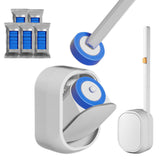 Toilet Cleaning Brush Set with 30 Refill Heads