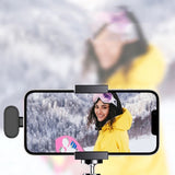 2.4G Wireless Lavalier Microphone Plug and Play Mic for Android iPhone iPad Vlog Live Stream Black