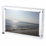 Clear Acrylic Photo Frame Double Sided with 8 Attraction Pieces