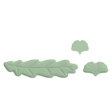 Leaf Shape Keyboard Wrist Rest Pad Set PU Leather Memory Foam Wrist Support Cushion
