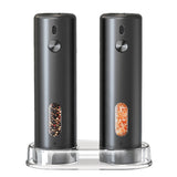 2 PCS Rechargeable Electric Salt Pepper Grinders with 5 Coarseness Levels