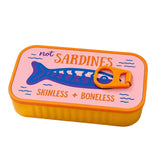 Sardine Shape Jewelry Box Small for Necklace and Earring Storage Orange