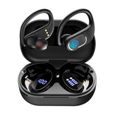 Q33 Wireless Bluetooth Headphone Over Hook Earbuds Hanging Sports Earphones