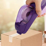 Automatic Tape Dispenser Christmas Package Wrapping Tape Cutter Purple