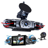 4 Channel Dash Cam 1080P Front and Rear Inside Left Right Dash Camera with Night Vision