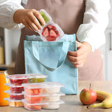 40Pcs Set Reusable Snack Containers with Lids Stackable Double Compartment Snack Box for On-the-Go Meals and Camping