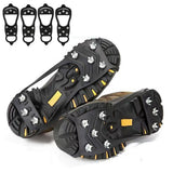 2 Pairs Ice Snow Anti Slip Spikes Grips Grippers Crampons Cleats For Hike Shoes Boot