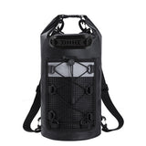 Roll-Top Backpack Dry Bag with Handle for Fishing Boating and Camping Black