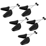 5 Pairs Adjustable Plastic Shoe Trees for Men Women Black