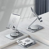 360 Degree Rotating Phone Stand Adjustable Desk Desktop Cell Phone Tablet Stand Holder
