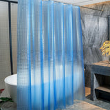 PEVA Shower Curtain Liner Heavy Liner 180x180cm with Rustproof Grommets and Hooks Style 1