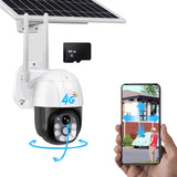 Solar WiFi Security Camera with Night Vision Motion Detection Monitoring Camera