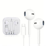 Type-C Wired Earphones Compatible with iPhone 15-17 Series and USB-C Android Smartphones