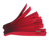 Fishing Rod Straps 10PCS Clips for Casting Spinning Fly Rod Red