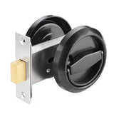 Cavity Sliding door Lock-Privacy function Stainless Steel Black