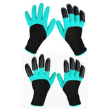 2 Pairs Waterproof Garden Gloves with ABS Claws for Digging