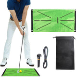 Golf Swing Training Mat for Practice Indoor & Outdoor Golf Training