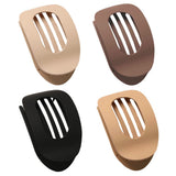 Set of 4 Flat Hair Clips Stylish Plastic Claw Clips