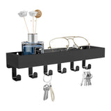 Key Holder Wall Mount Adhesive Key Hooks for Wallet House Accessories Black