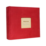 200 Pocket Photo Album with Writing Space for Wedding Family Photos Red