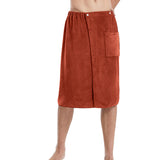 Mens Wearable Bath Towel Shower Wrap Bathroom Pool Beach Spa Bathing Shower Cover Coffee