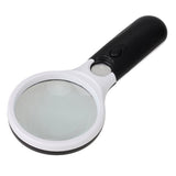 Double Lens Magnifying Glass With Light Handheld Beauty Magnifying Lamp
