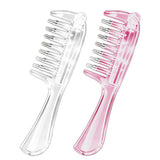 2 PCS 7 Tooth Hair Oil Applicator Combs with Silicone Caps