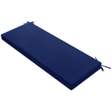 Outdoor Bench Cushion Patio Furniture Seat Pad with Removable Cover for Garden Swing Porch Sofa Settee Navy