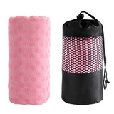 Non Slip Yoga Mat Towel Microfiber Mat Sized Yoga Towel for Hot Yoga Pink