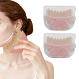2-Pack Lymphatic Contour Face Brush Set for Facial Massage and Skincare