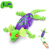 Remote Control Lizard Gecko Wall Crawler 9 Lighting Modes Toy Gift Green