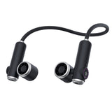 Easy Attached Detachable Fan Neck Handheld Dual 2000mAh Battery Black