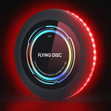 Light Up Flying Disc Rechargeable 50 LEDs Lighting Flying Toy for Patio Lawn Outdoor Games Red