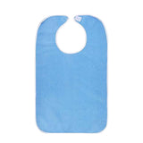 2 Pack Bibs for Men Women Washable Clothing Protector Bibs with Hook and Loop Closure for Meals Cooking Crafts Daily Activities Blue