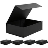 Foldable Cardboard Gift Box Easy Attach for Holiday Packaging Black