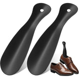 2Pcs Metal Shoe Horn for Men Women Portable Shoe Spoon Helper