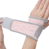 Carpal Tunnel Wrist Brace 2-Pack Adjustable Wrist Support Wraps for Men and Women Pink