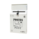Locking Metal Mailbox Wall Mounted Key Lock Post Box Letter Box Beige