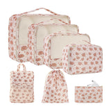 7-Piece Set Travel Packing Bags Luggage Storage Bag Arrangement Pouch Organizer Style 1