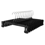 12PCS 360 Rotating Clothes Hangers with Adjustable Clips for Pants Skirts