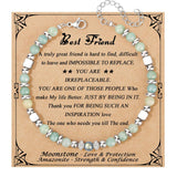 Moonstone & Amazonite Jasper Bracelet for Women – Stainless Steel Jewelry Gift Style 1