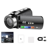 4K 64MP Camcorder 28X Digital Zoom Vlogging Camera for YouTube Style 1
