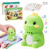 English Learning Touch Pen Dinosaur with 600 Word Cards Stickers USB Green